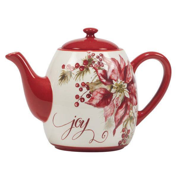 Certified International Winters Joy Teapot 40 oz. Wayfair
